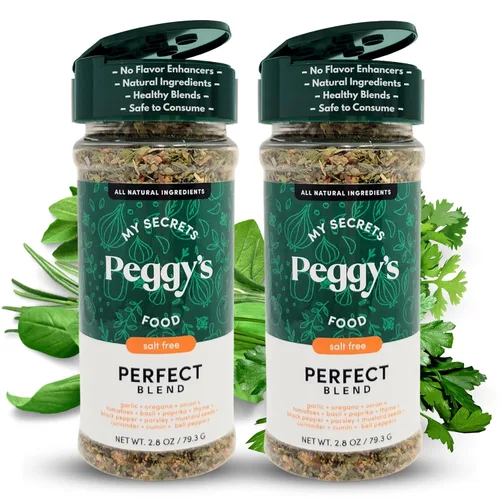 Miniatura 17 de My Secrets Peggy's Food OMG Mezcla de Condimentos para Aves – Mezcla Perfecta de Hierbas y Especias – Con Sal Rosa del Himalaya – 3.5 Oz/99.2 g