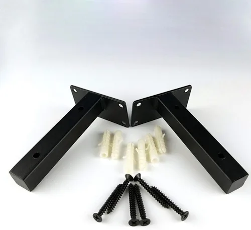 Miniatura 6 de Soporte de estante flotante oculto para montaje en pared, soportes ocultos para estanterías de hierro, muebles, cocina, oficina, estanterías