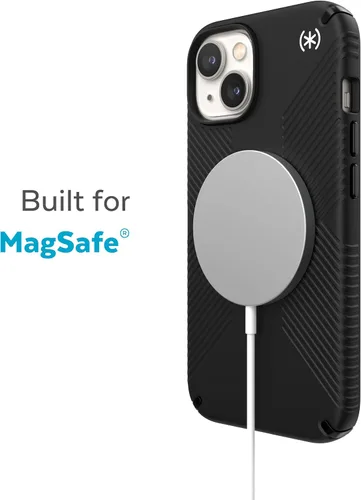 Miniatura 3 de Speck Presidio2 Grip MagSafe - Funda antideslizante para iPhone 14 Plus (negro/blanco)