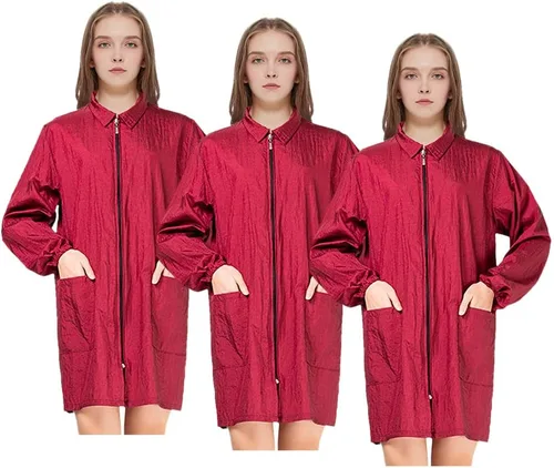 Miniatura 7 de TOPTIE Ropa de trabajo de manga larga para estilista de peluquería, peluquería de peluquería para peluquería para peluquería para peluquería