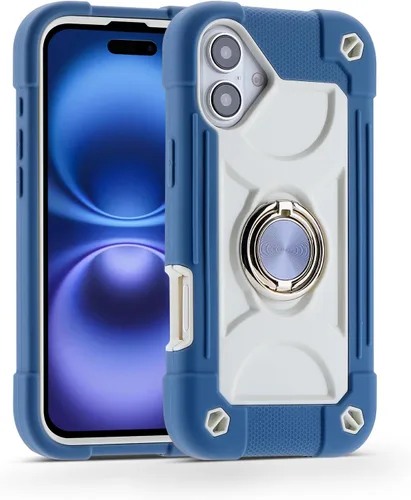 Miniatura 34 de MARKILL Funda compatible con iPhone 15 de 6.1 pulgadas con soporte integrado, [grado militar resistente de cuerpo completo] protección contra Rosa