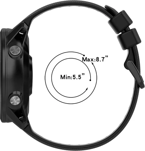 Miniatura 4 de Compatible con Garmin Forerunner 955/955 Solar, 0.866 in de ancho, correa de silicona de repuesto para Garmin Forerunner
