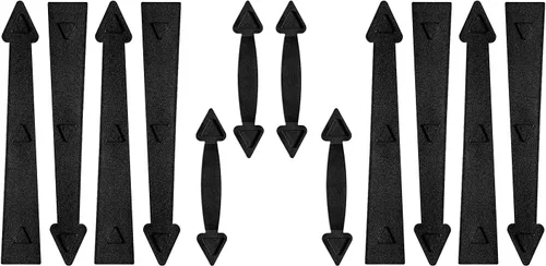skysen Kit de herrajes magnéticos decorativos para puerta de garaje, manijas de imitación decorativas, color negro (cxckls-2 unidades)