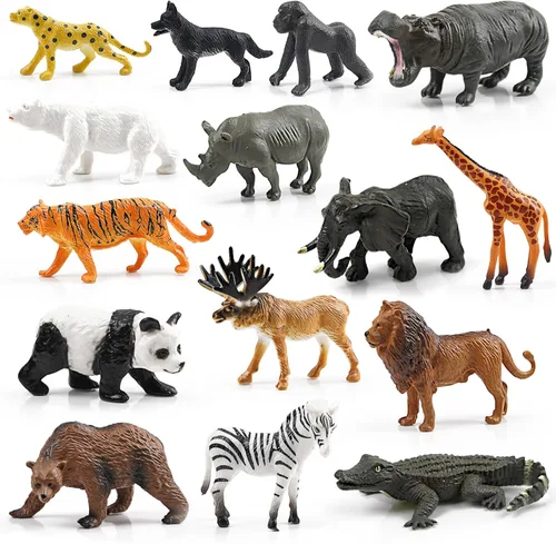 Miniatura 11 de SpriteGru 12 piezas de figuras de dinosaurios con 12 tarjetas de presentación, figuras de dinosaurios portátiles Montessori, juguetes educativos