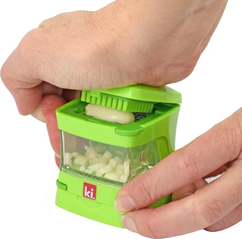 Miniatura 4 de Prensa de Ajo Garlic-A-Peel, Trituradora, Cortadora, Picadora y Envase de Almacenamiento - Incluye Pelador de Ajo de Silicona - Fácil de Limpiar