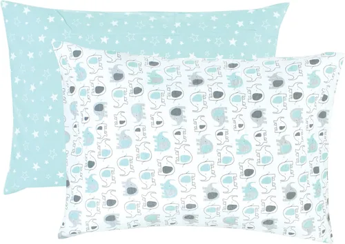 Miniatura 5 de Luvable Friends Fundas de almohada unisex para bebé, diseño de elefante básico para niña, talla única