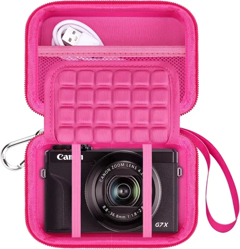 Miniatura 10 de Lacdo Funda para cámara Canon PowerShot G7 X Mark III/PowerShot G7 X Mark II 4K Vlogging Cámara de Vlogging, bolsa de transporte para cámara