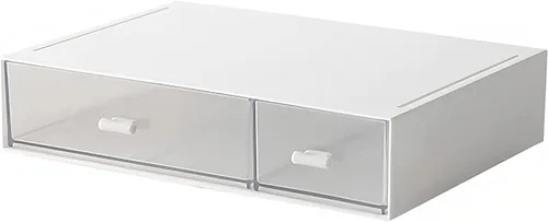 Miniatura 8 de Organizador de cajones de escritorio, cajones de almacenamiento apilables, caja de almacenamiento de escritorio compacta de plástico, ideal