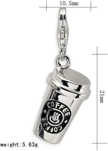 Miniatura 7 de TEAMER Taza de café 3D chapada en rodio para amantes del café