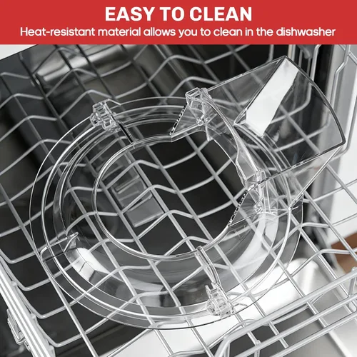 Miniatura 7 de Escudo de vertido para mezclador KitchenAid, protector contra salpicaduras para batidora de pie de ayuda de cocina, funciona con cuencos mezcladores