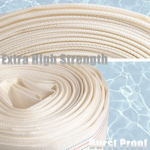 Miniatura 5 de QuQuyi Manguera de retrolavado de piscina de PVC reforzada de 1" x 30 pies de alta resistencia, tubo de descarga de agua plana de uso general