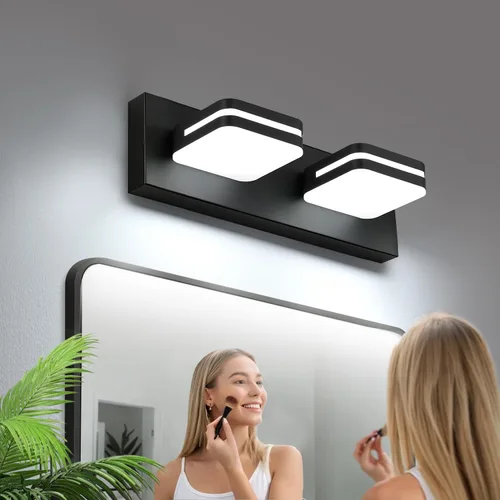 Miniatura 25 de Torondo Lámparas LED de tocador de baño con rotación de 360°, luces acrílicas para baño, modernos accesorios de iluminación de pared sobre espejo