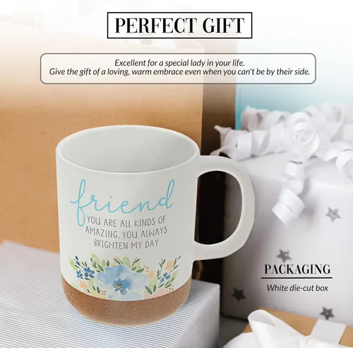 Miniatura 3 de Pavilion - Taza de café de 16 onzas, 16.0 fl oz, taza de té, a rayas, fondo esmaltado, acuarela, mejor amiga, amiga, mamá, abuela, hermana, hija