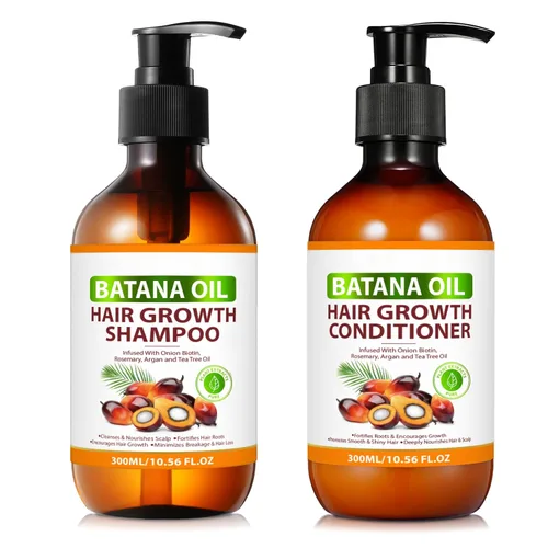 Champú y acondicionador de aceite Batana para el crecimiento del cabello, antiadelgazamiento y hidratación profunda, limpia y ayuda a fortalecer el