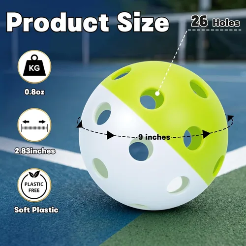 Miniatura 2 de Mototo 12/30/60 Pelotas de béisbol de práctica para golpear, pelotas de béisbol suaves de plástico de 2.8 pulgadas para práctica, pelota suave