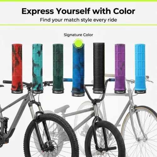 Miniatura 4 de Empuñaduras de bicicleta para manillar de bicicleta - Cómodos agarres de bloqueo para bicicleta de montaña, BMX, disponibles en múltiples opciones