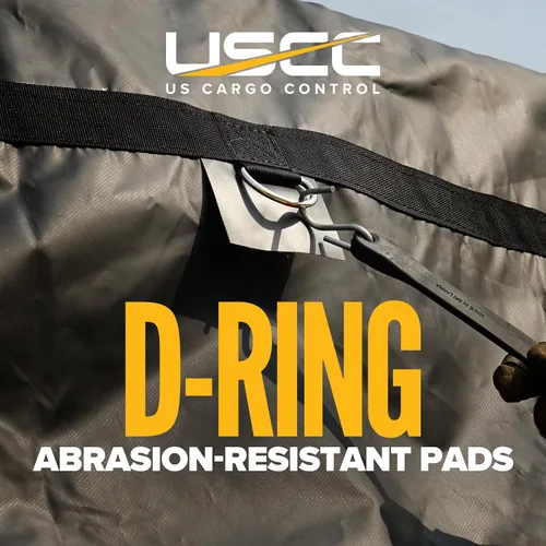 Miniatura 7 de US Cargo Control Lona de madera ligera de 3 piezas, material impermeable de poliéster recubierto de PVC de 14 onzas, protección duradera para tu