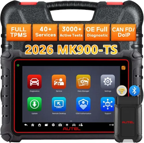 Autel MaxiCOM MK900TS MX900TS - Escáner de diagnóstico - Mejora de MK900BT MK900 MK808S-TS, herramienta de análisis bidireccional, más de 40