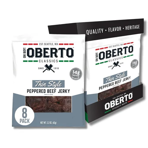 Miniatura 13 de ¡Oh chico! Oberto Classics Thin Style Original Beef Jerky, 1.2 onzas (Pack de 8)