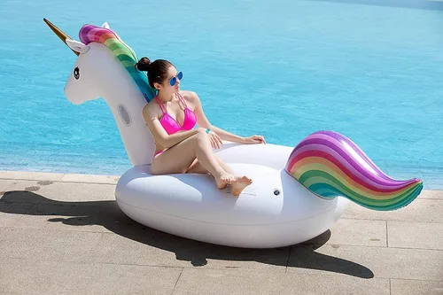 Miniatura 7 de Jasonwell - Flotador inflable para piscina, válvulas rápidas, grande, retráctil, multiuso, para niños y adultos, XXXL
