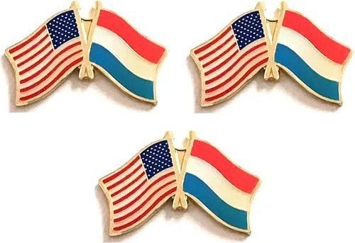 Miniatura 112 de 3 Pines de solapa con banderas de Estados Unidos y países internacionales, paquete de 3 pines dobles con diseño de banderas de Estados Unidos