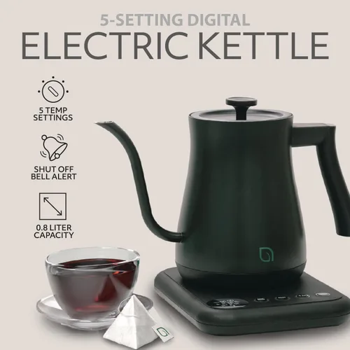 Miniatura 2 de WILLOW ECO SERIES - Hervidor eléctrico de cuello de cisne con 5 ajustes preestablecidos de temperatura y función de mantener el calor, 0.8L