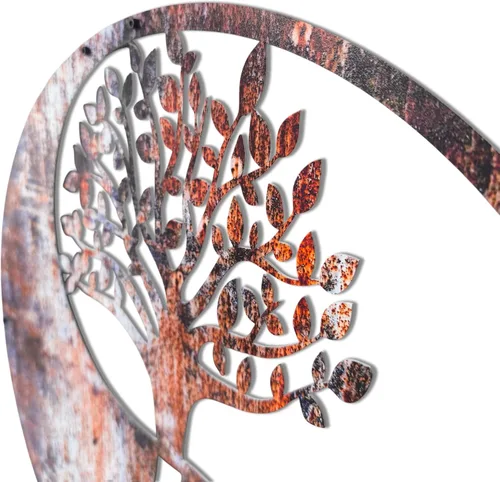 Miniatura 4 de Venovez Yin Yang - Decoración de pared (madera-metal) árbol de la vida, decoración de Yin Yang, decoración de pared de metal, decoración