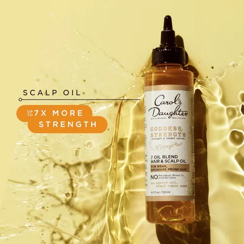 Miniatura 4 de Carol's Daughter Goddess Strength 7 Oil Blend - Mezcla de aceite para cuero cabelludo y cabello para ondas, espirales y rizos, tratamiento capilar