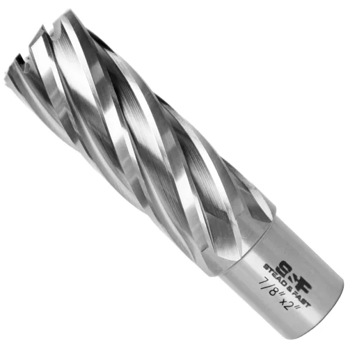 Miniatura 19 de S&F STEAD & FAST Cortador anular, diámetro de corte de 9/16" x 1" profundidad de corte para prensa de taladro magnética, brocas Mag con pasador