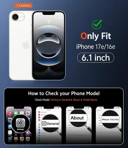 Miniatura 216 de FNTCASE Funda para iPhone 13 Pro-Max: Fundas magnéticas transparentes compatibles con Magsafe Slim anti amarillamiento protección contra caídas