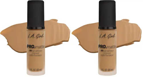 Miniatura 20 de L.A. Girl PRO.Matte Foundation, Sand GLM678 (Paquete de 2)