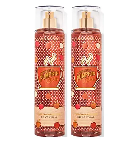 Bath & Body Works and Marshmallow Pumpkin Latte - Set de regalo de perfume en espray de fragancia fina, paquete de 2, paquete económico de 2 (café