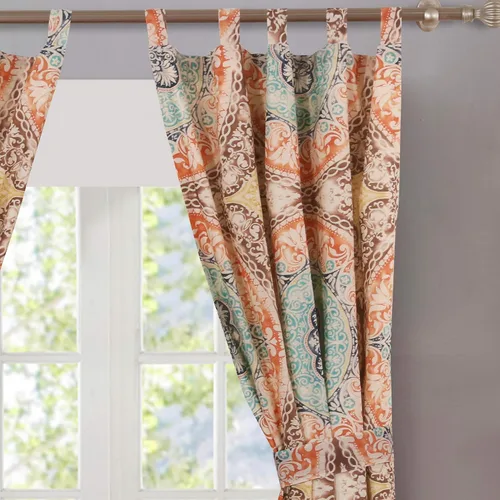 Miniatura 5 de Greenland Home Fashions Colección de Tratamiento de Ventanas, Cortinas, Volantes, Cortinajes, Paneles, Forradas con Alzapaños, 42" An x 84" L, Juego