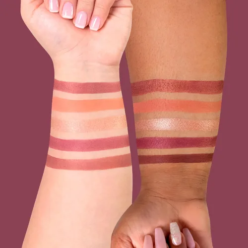 Miniatura 3 de OFRA Paleta distintiva - Symphony Paleta de sombras de ojos con tonos malva y brillantes 5 colores mezclables para todos los días y viajes
