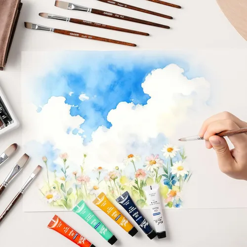 Miniatura 7 de 25 Piezas Pinceles de Pintura, Kit de Pinceles de Pintura Experto con Cerdas de Nylon Sintético con Cuchillo de Paleta y Rollo de Cuero de Gamuza