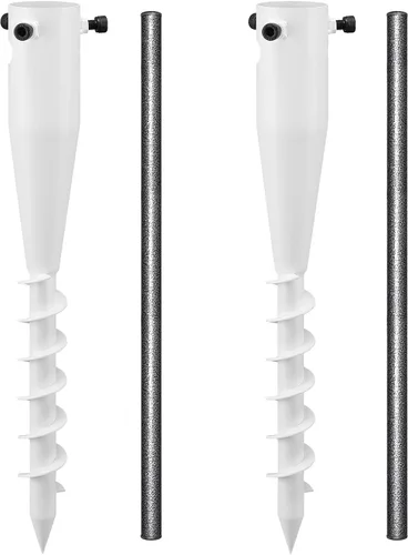 Miniatura 10 de Soportes para Sombrillas de Exterior, Anclaje de Arena para Sombrilla de Playa de Servicio Pesado, Base de Sombrilla de Metal para Exteriores, Negro