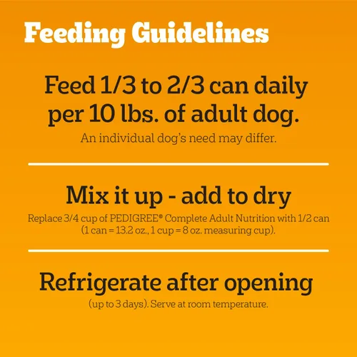 Miniatura 10 de Pedigree Picado molido comida húmeda suave para perros adultos con cena de carne T-Bone, comida enlatada para perros, latas de 13.2 onzas, 12