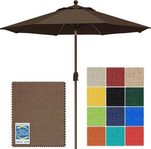 Miniatura 20 de EliteShade USA Sombrilla de Mercado de 9 Pies con Garantía de 10 Años Sin Decoloración, Sombrilla de Patio, Sombrilla de Mesa para Exteriores