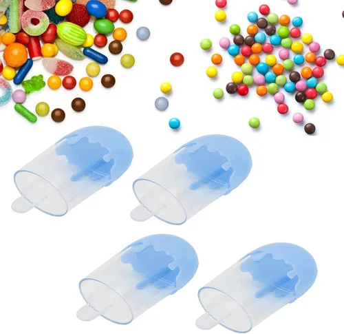 Miniatura 2 de Fdit Cajas de regalo de dulces, 12 cajas de dulces en forma de helado, caja de regalo reutilizable de plástico transparente para bodas, despedidas