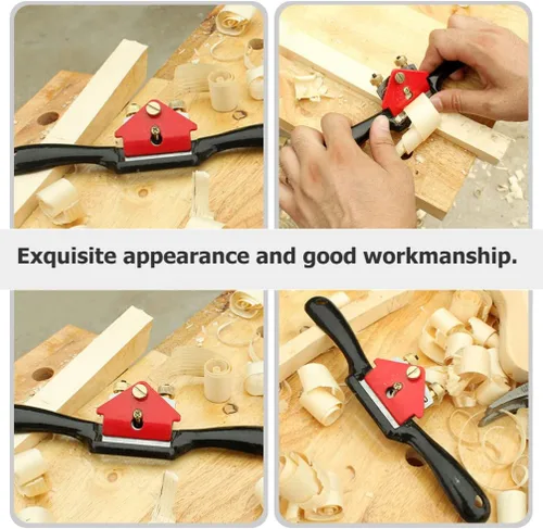 Miniatura 3 de Angoily Juego de herramientas de carpintería Cepilladoras para carpintería Cepilladora manual Herramienta de descorteza de escofina de madera