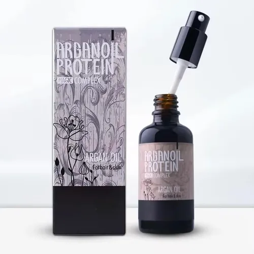 Morocco Pure Argan Oil Hair Care | Tratamiento de proteína marroquí para cabello rizado, seco y dañado | Hidratante y reparador para brillo y fuerza