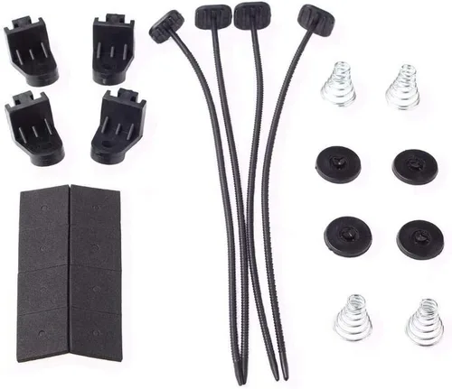 Miniatura 7 de BLACKHORSE-RACING Ventilador eléctrico de radiador de 7 pulgadas de alto 3000 + kit de relé de interruptor de cableado del termostato CFM, negro