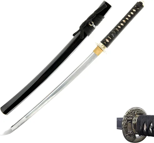 Miniatura 10 de HMS Aleación de aluminio sin afilar Iaido Training Wakizashi Sword Aleación de aluminio Wakizashi 679