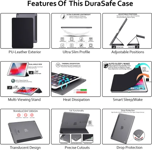 Miniatura 7 de DuraSafe Cases Para iPad 9.7 Pulgadas Air 1st Generation [Air 1 2013] A1474 A1475 A1476 MD785LL/B MD788LL/B MD786LL/B MD789LL/B MD787LL/B Trifold PC