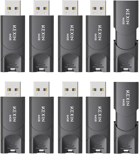 Miniatura 10 de KEXIN Unidad Flash de 8GB Paquete de 10 Unidad Flash USB 2.0 de 8 GB Unidad Thumb 2.0 Unidad USB a Granel Unidad Jump Giratoria Unidad Pen