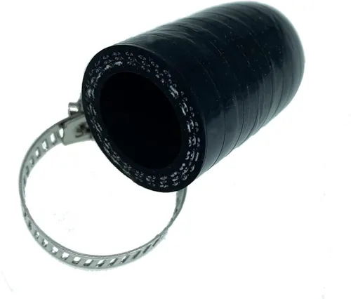 Miniatura 11 de Tapa de Refrigerante de Silicona Reforzada Universal Negra de 1/4" (6.5mm) con Abrazadera para Calentador de Derivación Puerto de Agua al Vacío Kit