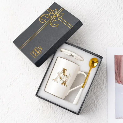Miniatura 7 de Tazas personalizadas con iniciales en letra A con flores, taza de café personalizada con letra A, tazas personalizadas con letras geniales