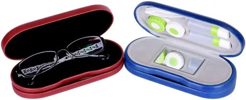 Miniatura 5 de Estuche para lentes de contacto y estuche para lentes de contacto 2 en 1 de doble cara con espejo portátil para kit de viaje en casa