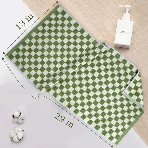 Miniatura 7 de Jacquotha Paquete de 4 toallas de mano para baño, algodón suave y absorbente para cara, spa, baño, gimnasio, cocina, juego de toallas de mano 4