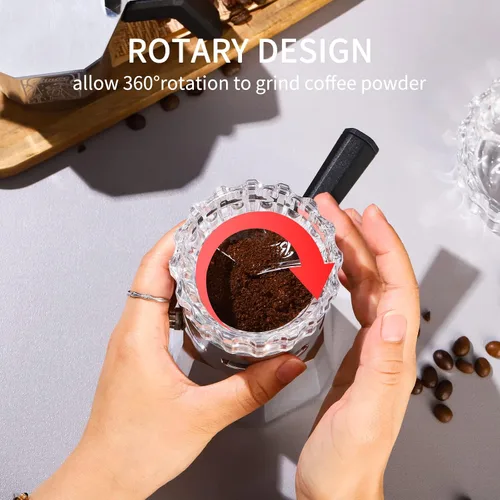 Miniatura 2 de Bincoo Moka - Dispensador de ollas con 100 piezas de papel de filtro, relleno de polvo giratorio, taza receptora de polvo, embudo, accesorios